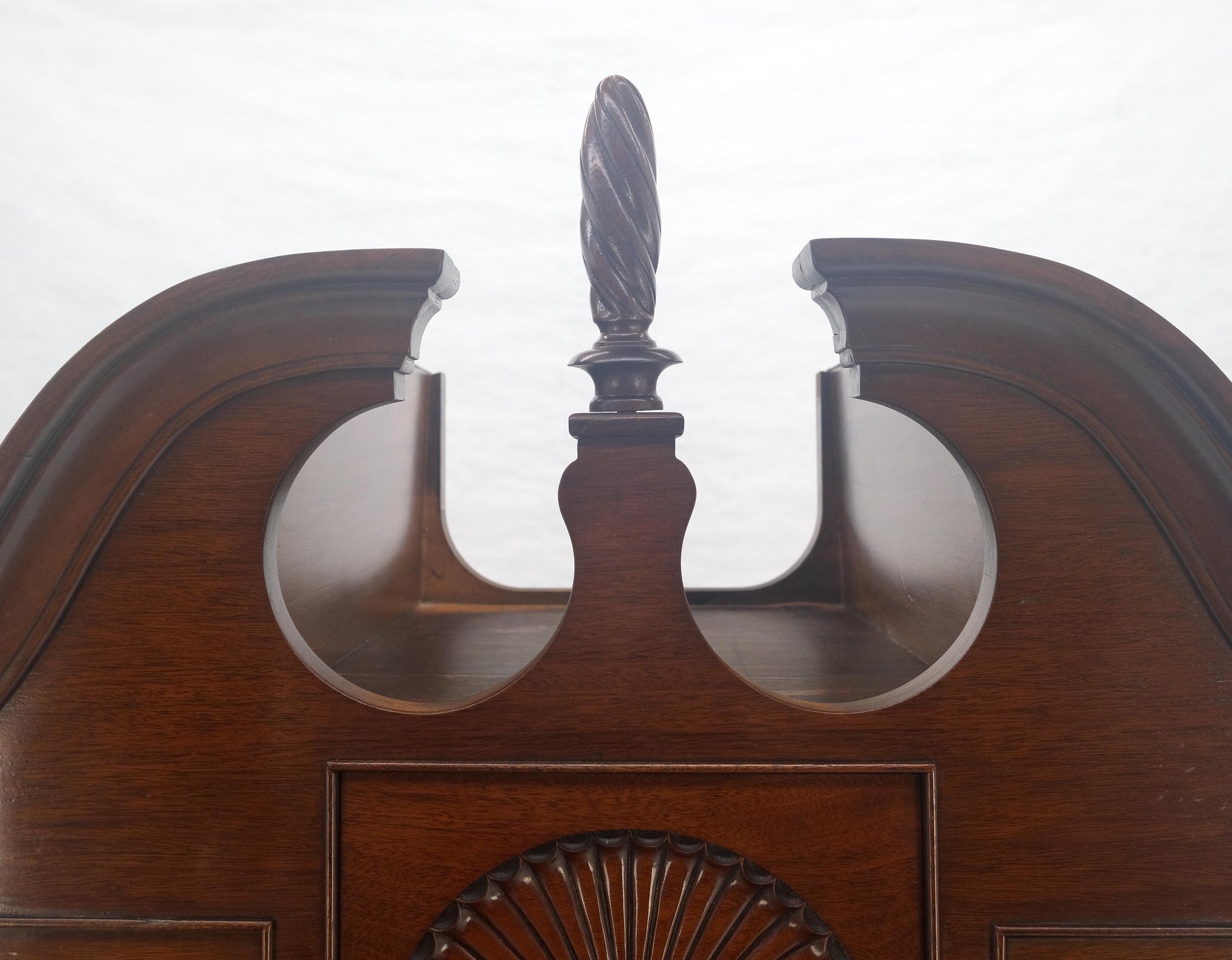 EstablishedLines Mahagony 83" Tall 11 Drawers Finials Highboy Chest Dresser Chippendale MINT