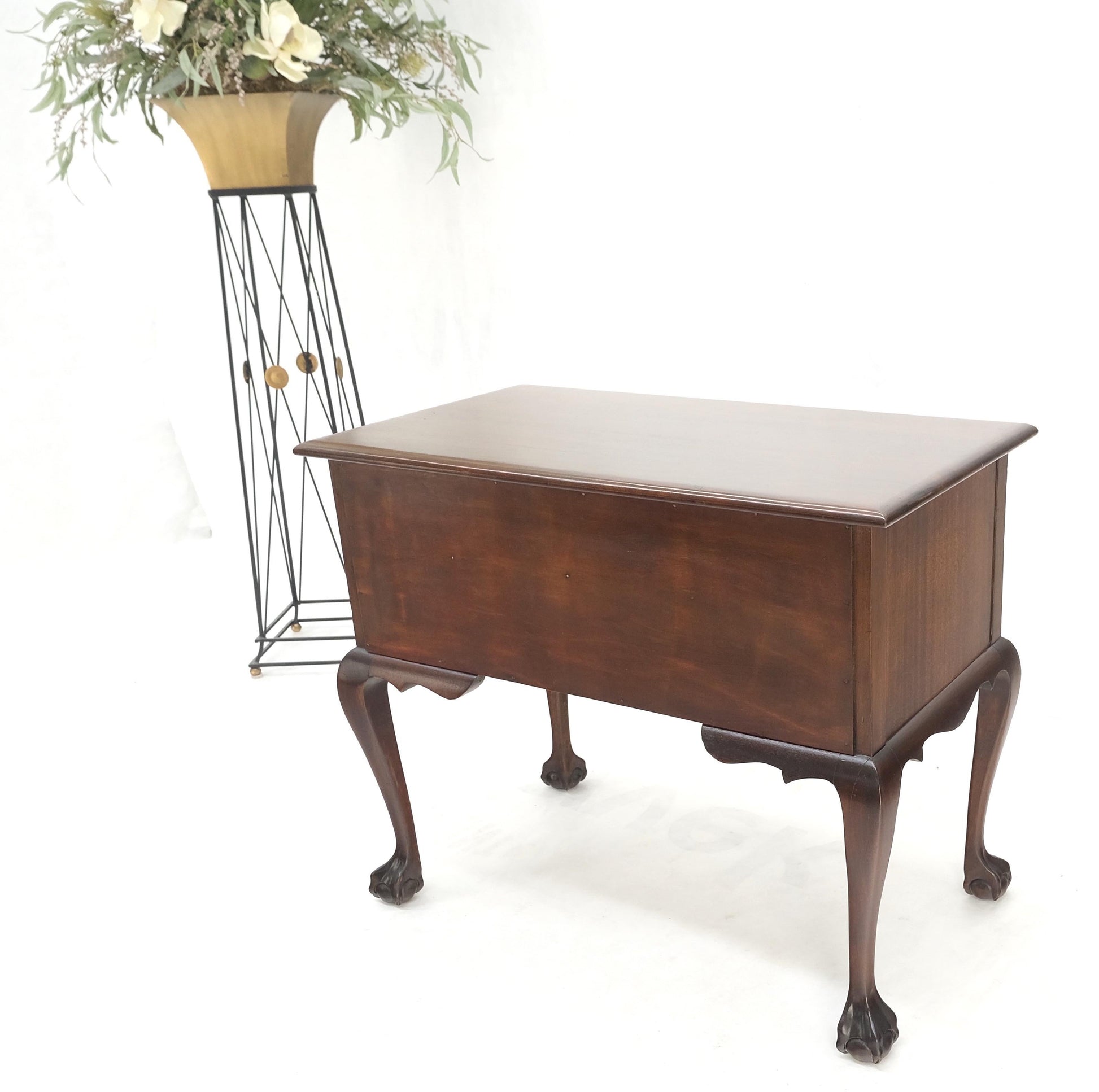 EstablishedLines Charak Solid Mahogany 5 Drawers Low Bow Dresser Cabinet Dresser Mint!