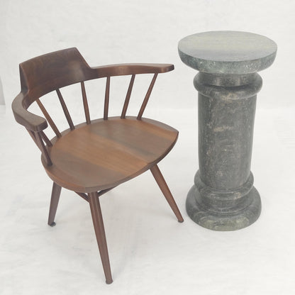 EstablishedLines Large 15" Diameter Turned Marble Pedestal MINT