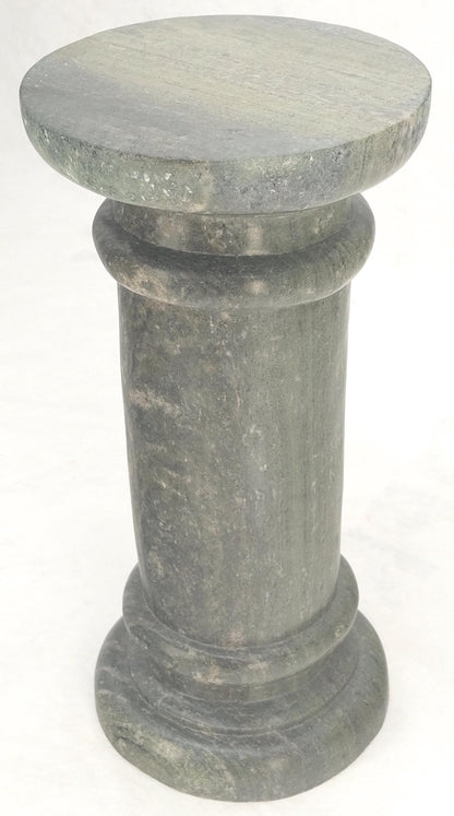 EstablishedLines Large 15" Diameter Turned Marble Pedestal MINT