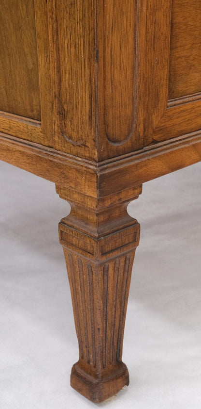EstablishedLines Large Deep Walnut 9 Drawers Partners Style Antique Desk Brass Pulls Table Mint
