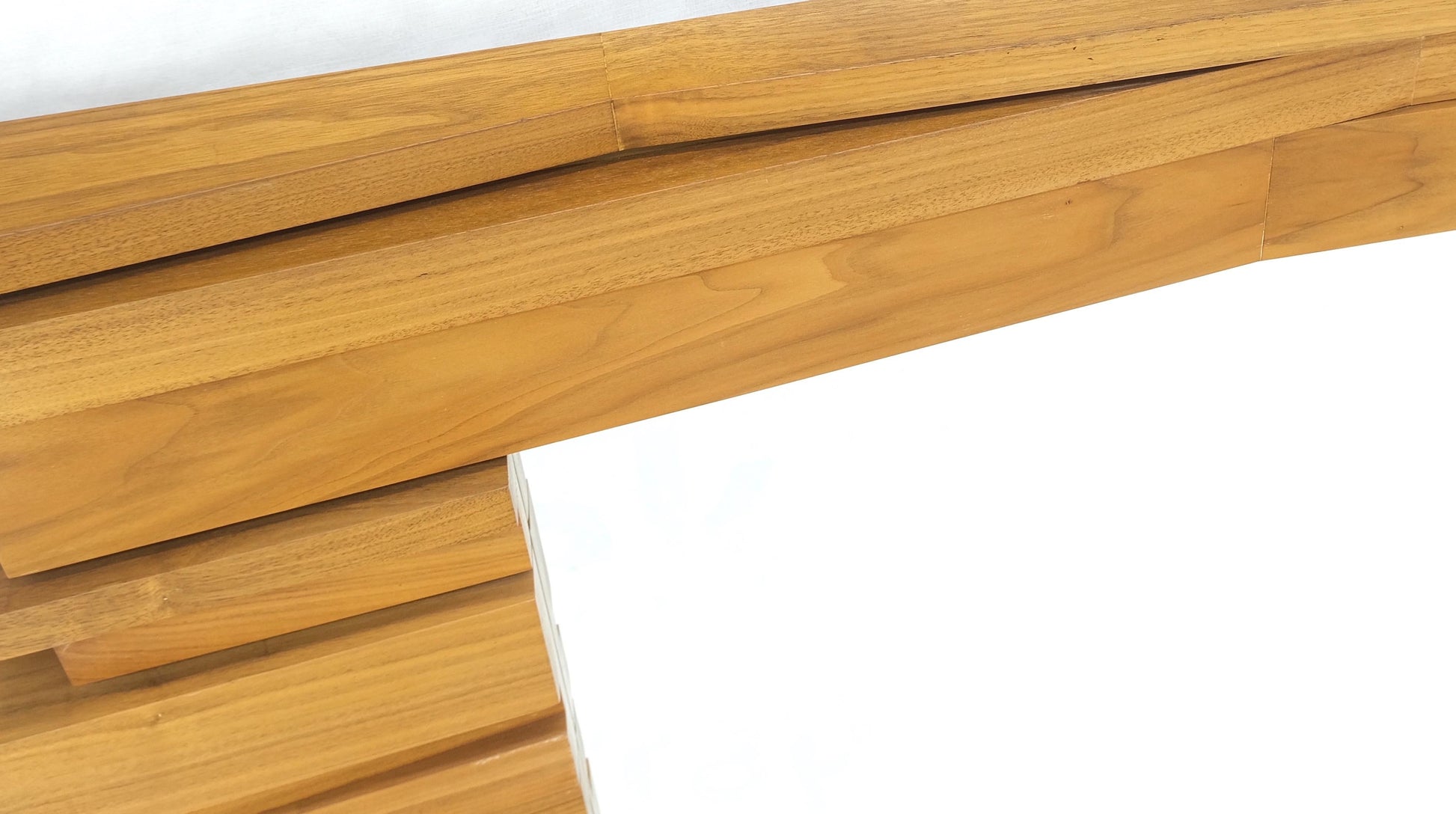 EstablishedLines Light Solid Walnut Arts and Crafts Style Mid-Century Modern Wall Mirror Mint!