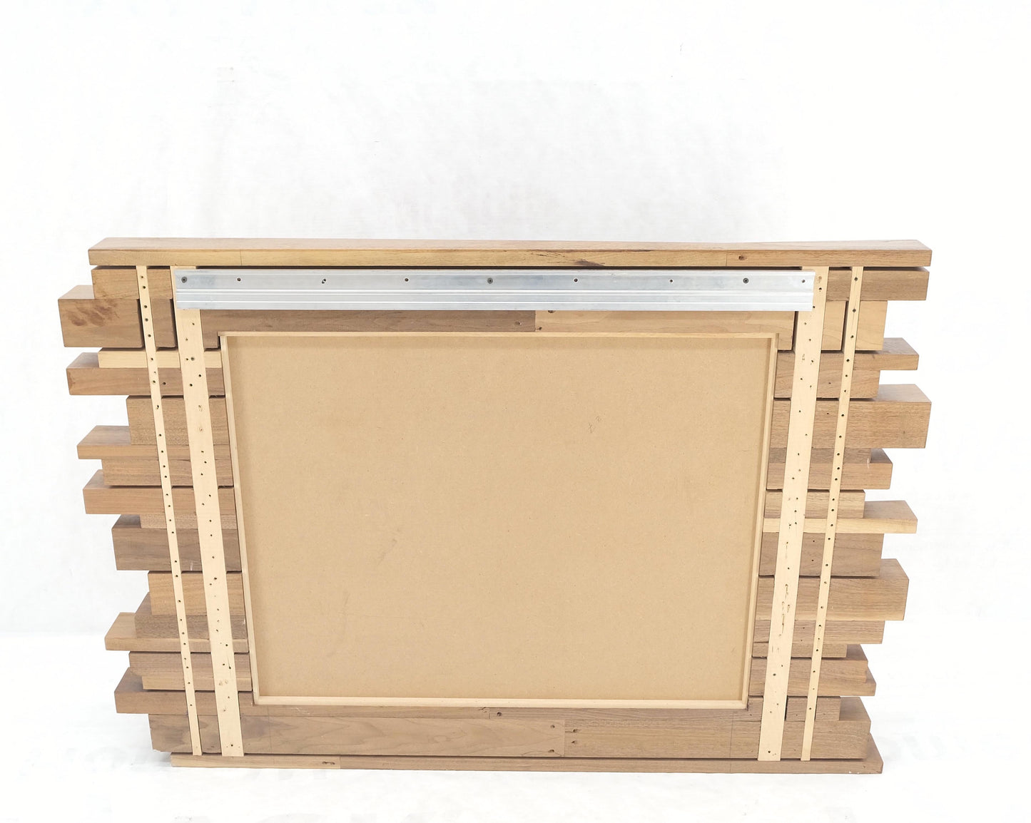 EstablishedLines Light Solid Walnut Arts and Crafts Style Mid-Century Modern Wall Mirror Mint!