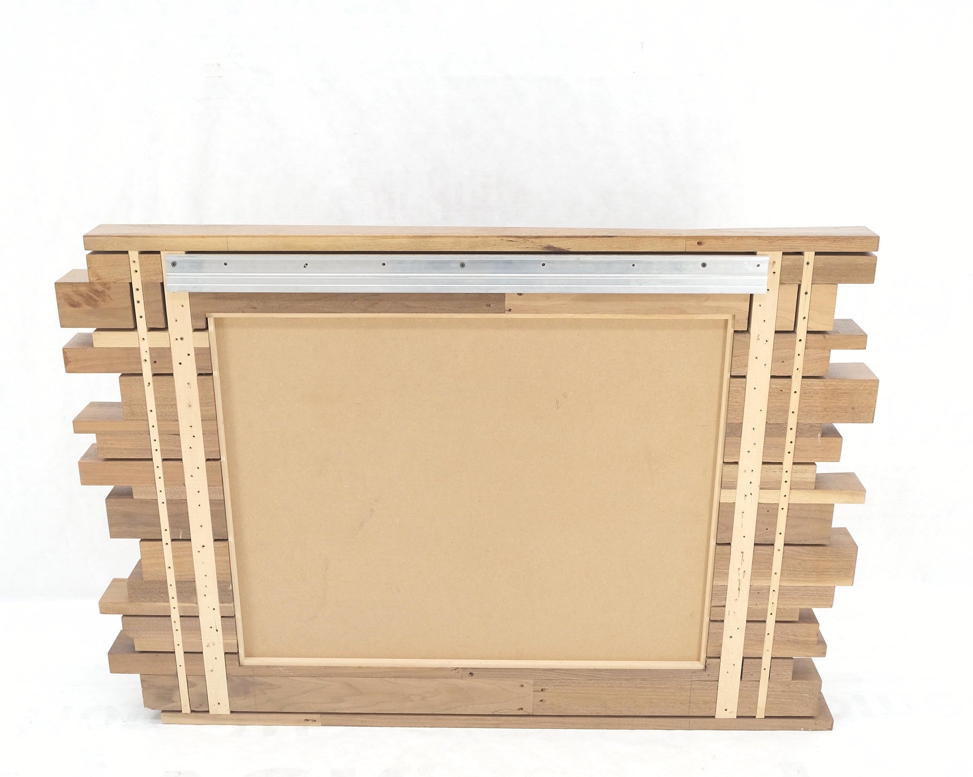 EstablishedLines Light Solid Walnut Arts and Crafts Style Mid-Century Modern Wall Mirror Mint!