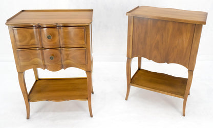 EstablishedLines Pair of John Widdicomb Cherry Two Drawers Night Stands End Side Bed Tables MINT!
