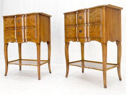 EstablishedLines Pair of John Widdicomb Cherry Two Drawers Night Stands End Side Bed Tables MINT!