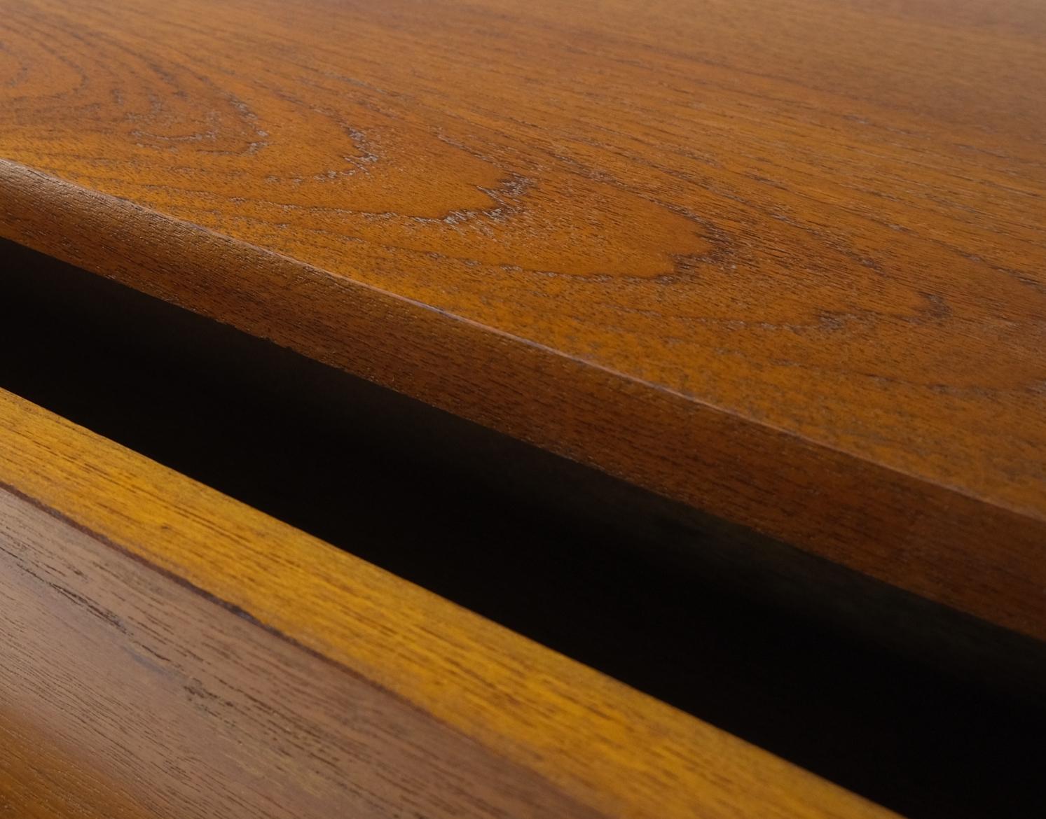 EstablishedLines Pair Tall 8 Drawers Studio Made Solid Teak Dovetail Joints Chests Dressers MINT