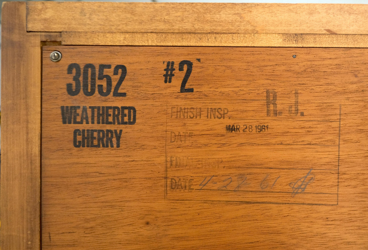 Burl Wood Panel Brass Birch 7 Drawer Mid Century Modern High Boy Dresser MINT!