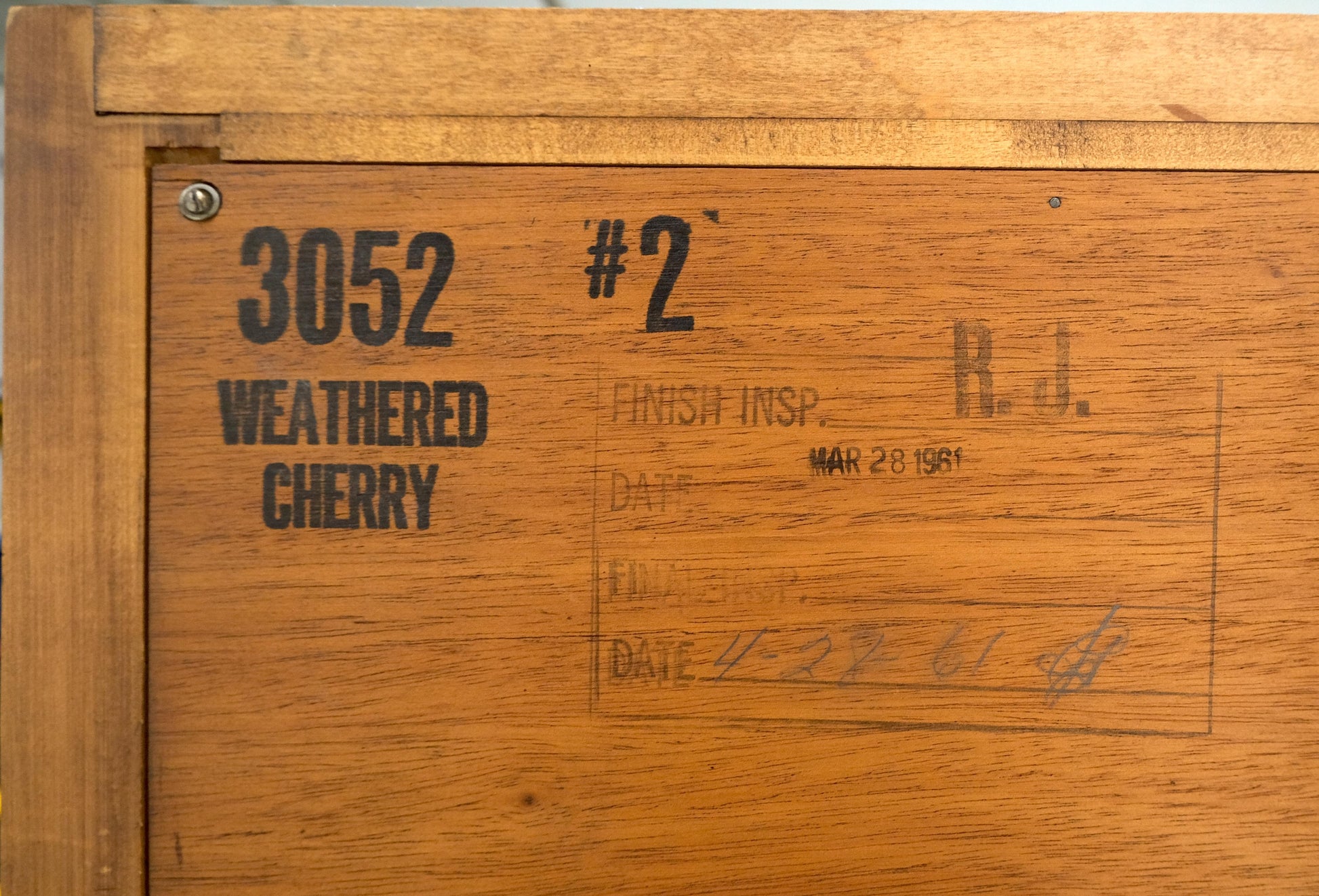 EstablishedLines Burl Wood Panel Brass Birch 7 Drawer Mid Century Modern High Boy Dresser MINT!