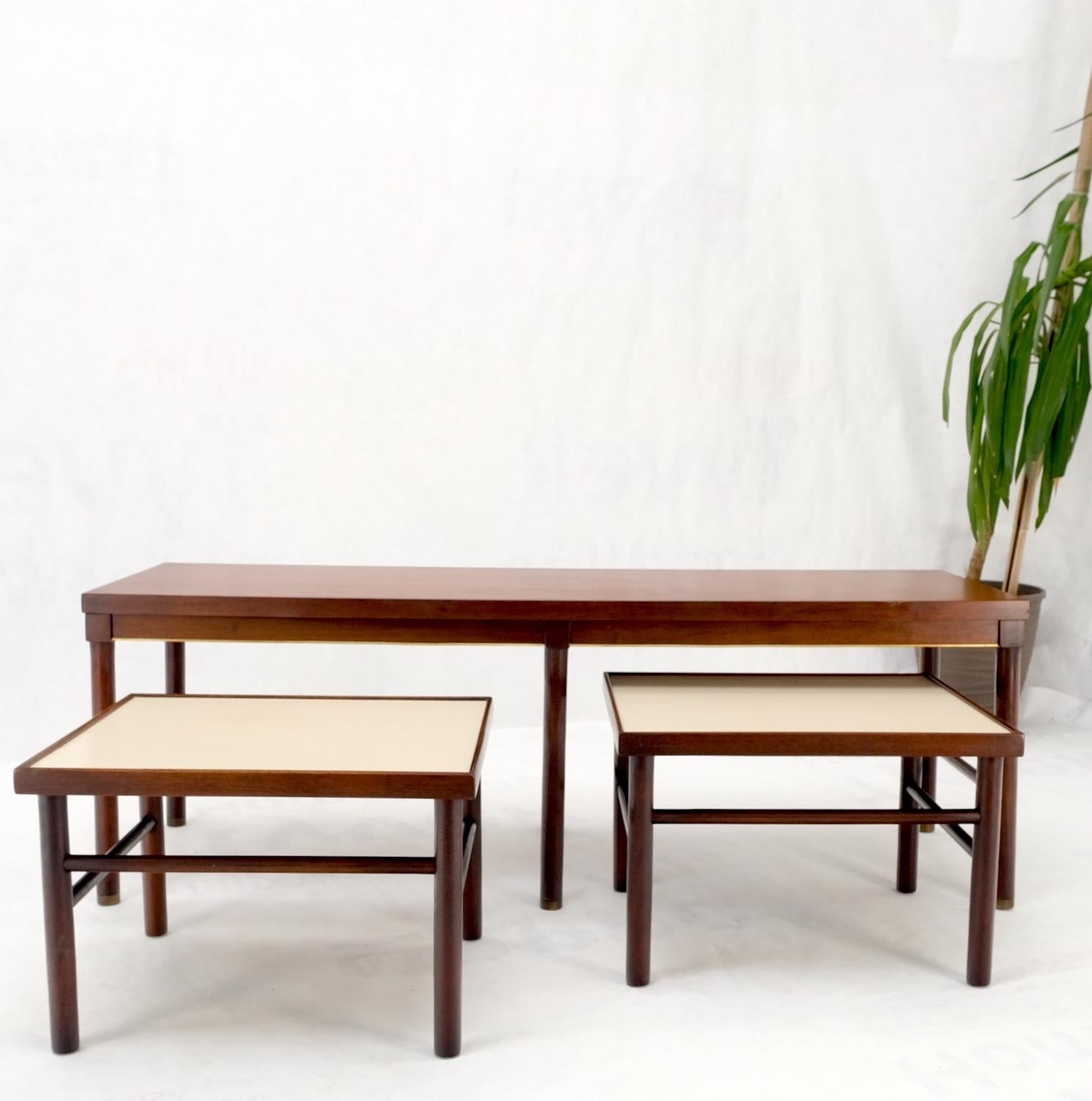 EstablishedLines Set of 3 Mid Century Modern Nesting Coffee Side End Occasional Tables MINT!