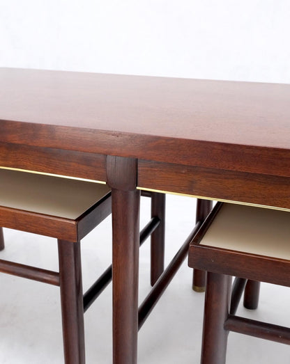 EstablishedLines Set of 3 Mid Century Modern Nesting Coffee Side End Occasional Tables MINT!