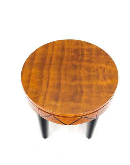 EstablishedLines Signed Enrique Garcel Laquered Tri Legged Side End Table Stand One Drawer Mint!