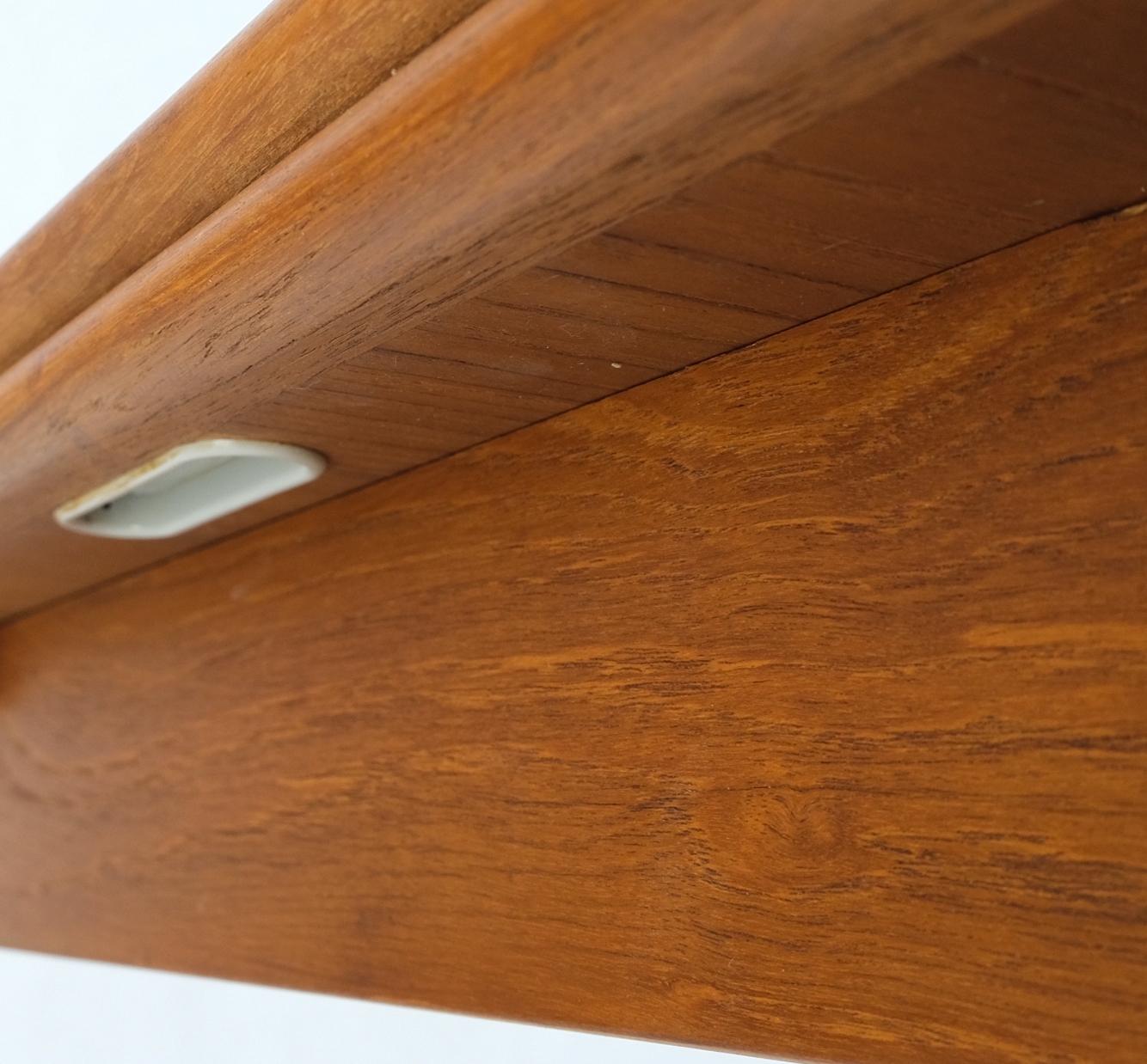 EstablishedLines Danish Mid-Century Modern Square Teak Refectory Extension Boards Dining Table