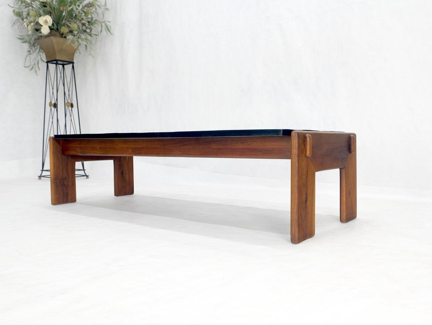 EstablishedLines Adrian Pearsall Solid Walnut Slate Like Top 5' Long Rectangle Coffee Table MINT!