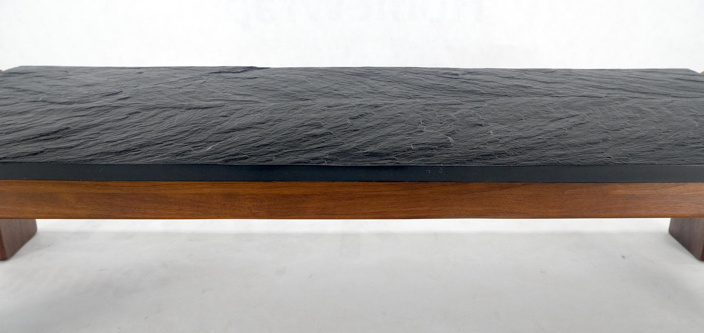 EstablishedLines Adrian Pearsall Solid Walnut Slate Like Top 5' Long Rectangle Coffee Table MINT!