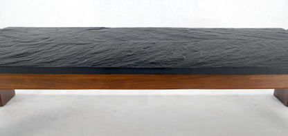 EstablishedLines Adrian Pearsall Solid Walnut Slate Like Top 5' Long Rectangle Coffee Table MINT!