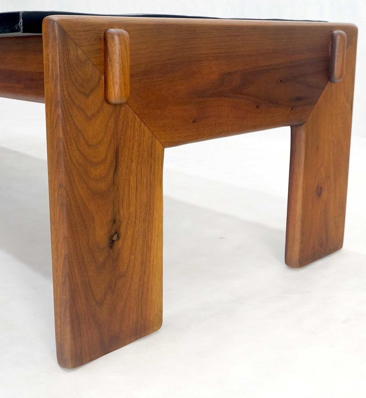 EstablishedLines Adrian Pearsall Solid Walnut Slate Like Top 5' Long Rectangle Coffee Table MINT!