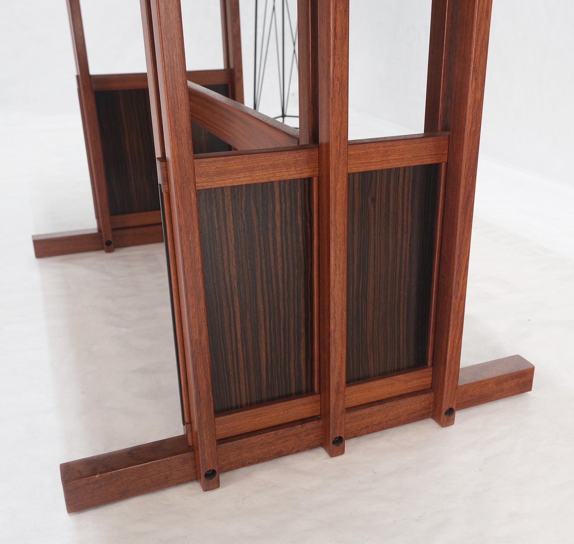 EstablishedLines All Solid Teak Top and Base Architectural Studio Made Partners Desk Mint!
