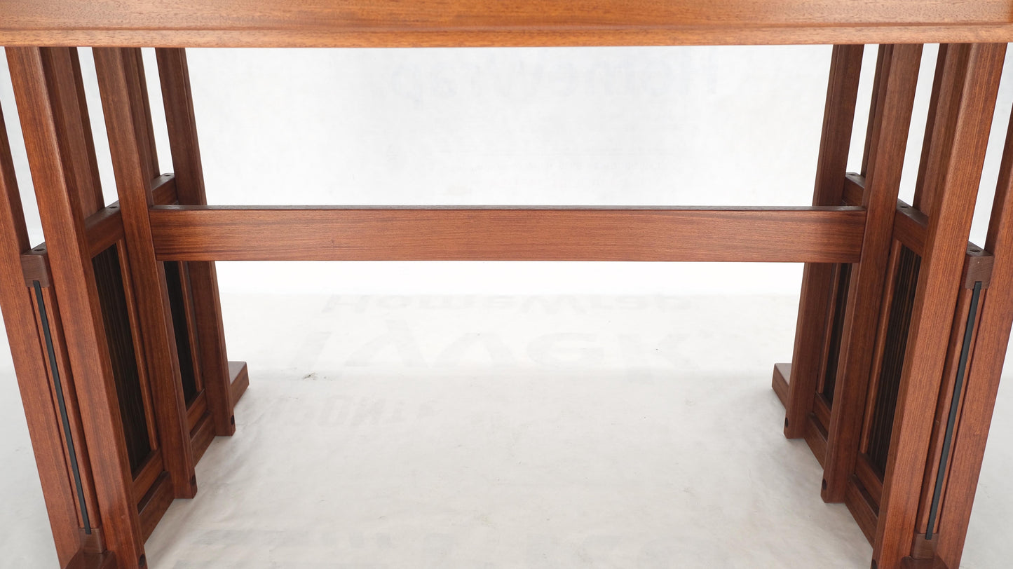 EstablishedLines All Solid Teak Top and Base Architectural Studio Made Partners Desk Mint!