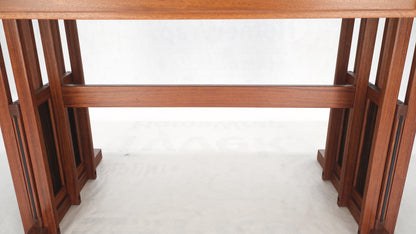 EstablishedLines All Solid Teak Top and Base Architectural Studio Made Partners Desk Mint!