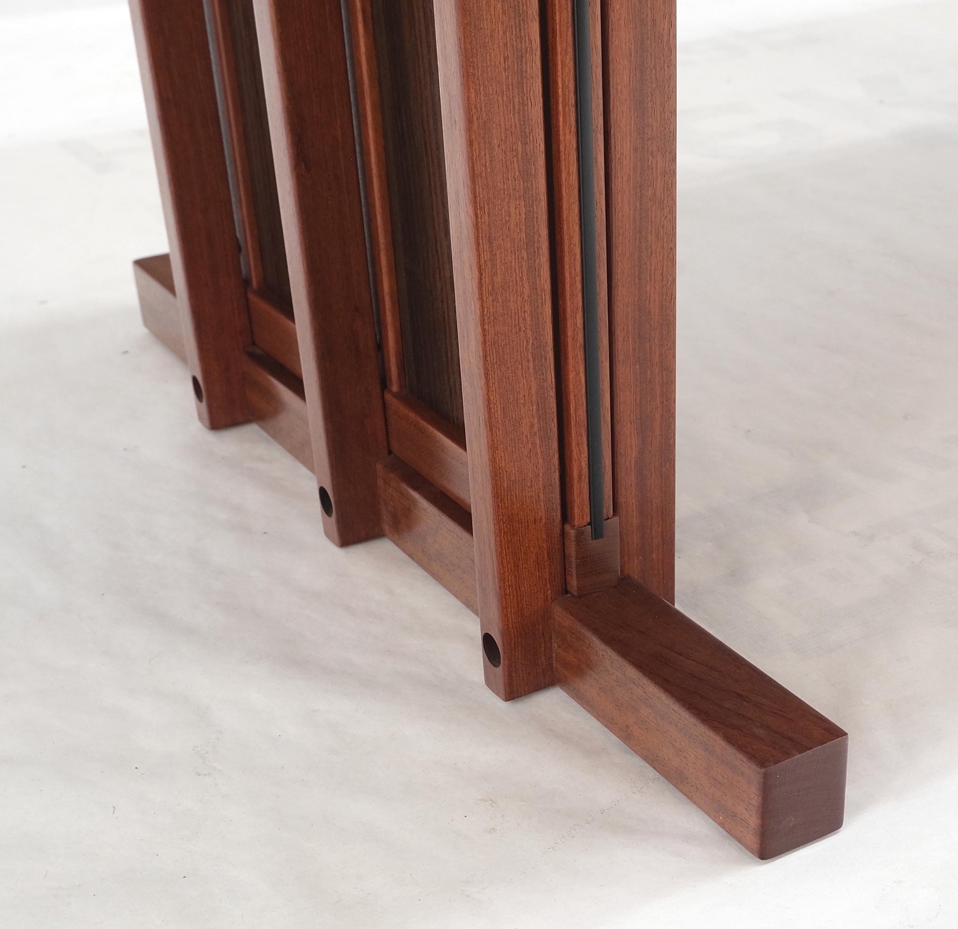 EstablishedLines All Solid Teak Top and Base Architectural Studio Made Partners Desk Mint!