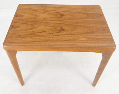 EstablishedLines Danish Mid Century Modern Teak Rectangle Side End Table Stand MINT!