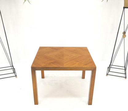 EstablishedLines Light Walnut Square Mid-Century Modern Side End Table Mint!