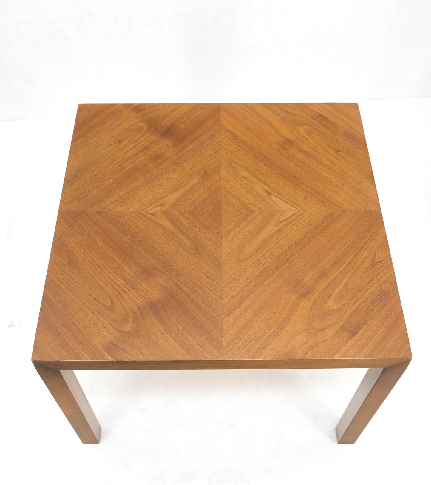 EstablishedLines Light Walnut Square Mid-Century Modern Side End Table Mint!