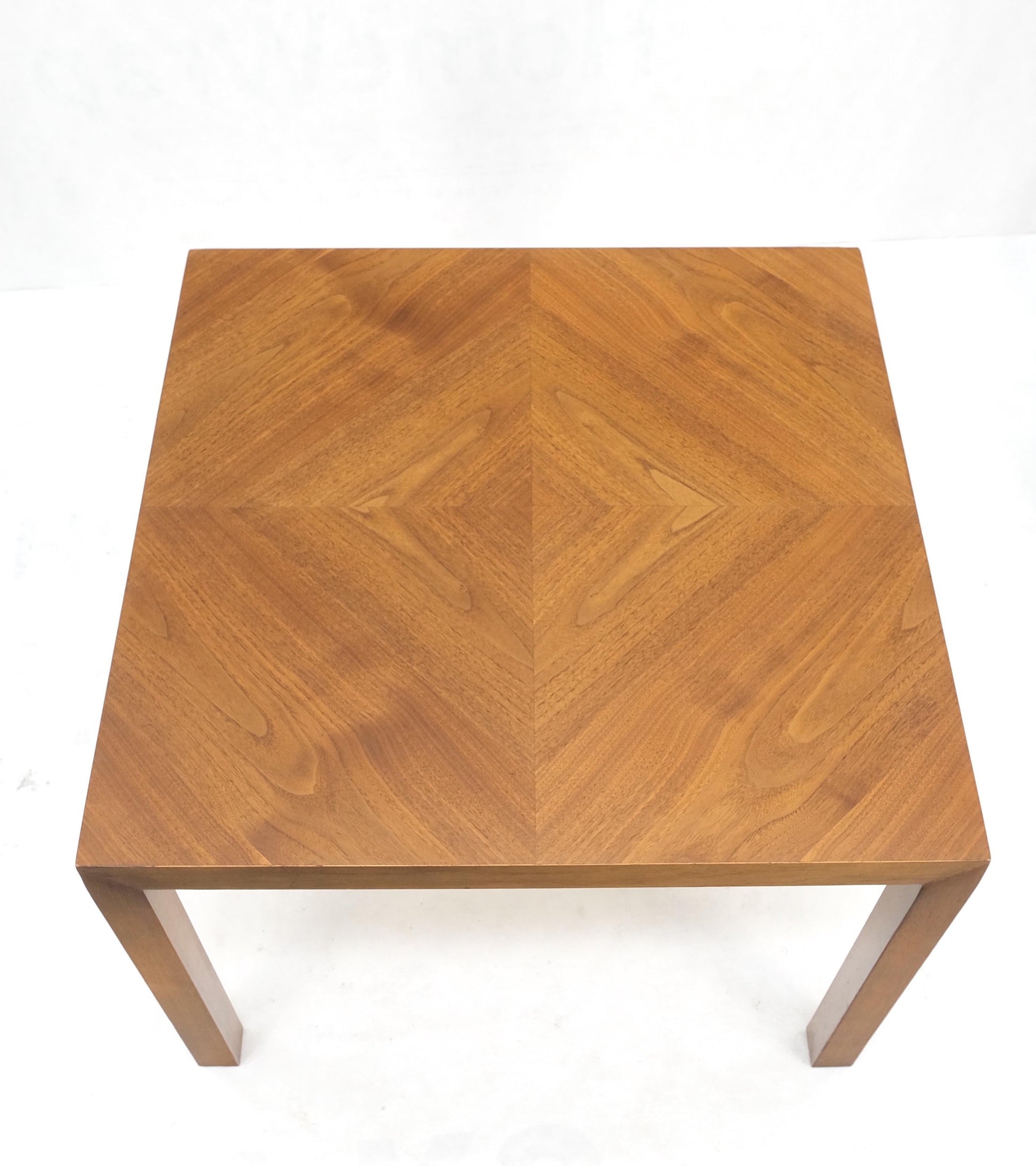 EstablishedLines Light Walnut Square Mid-Century Modern Side End Table Mint!