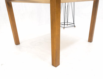 EstablishedLines Light Walnut Square Mid-Century Modern Side End Table Mint!