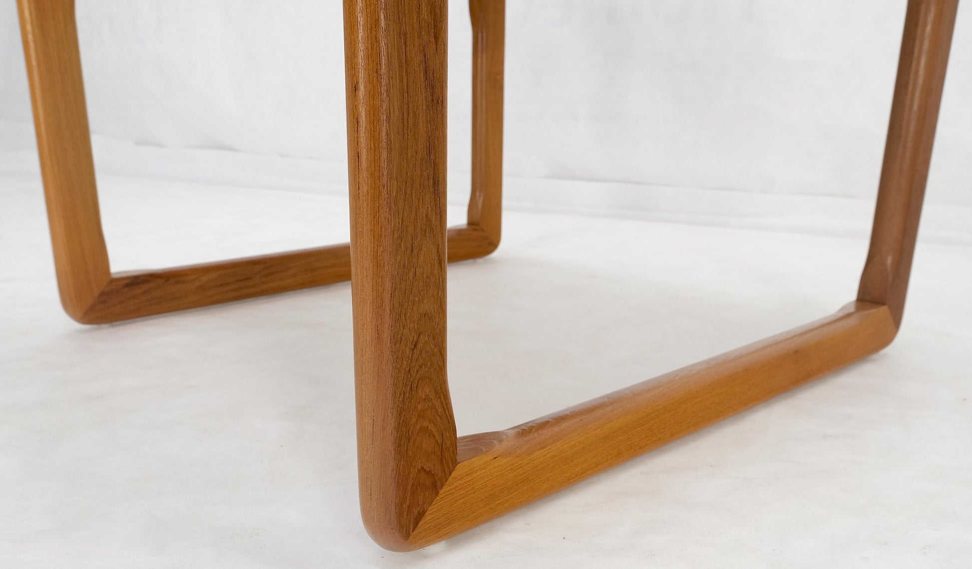 EstablishedLines Danish Mid Century Modern Solid Teak Top Square Side End Occasional Table MINT