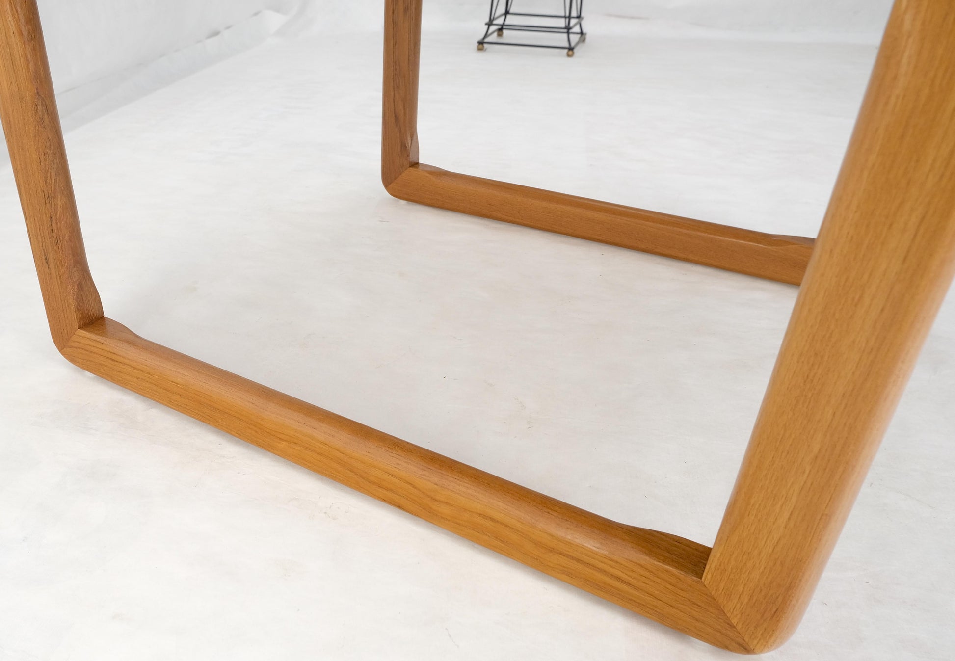 EstablishedLines Danish Mid Century Modern Solid Teak Top Square Side End Occasional Table MINT