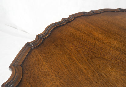 EstablishedLines Baker Pie Crust Tilt Top Carved Mahogany Ball & Claw Breakfast Table MINT