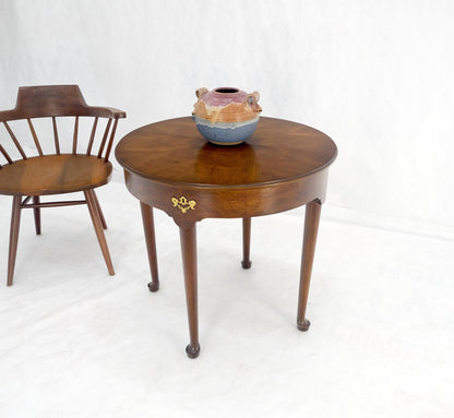 EstablishedLines Henredon Demilune Flip Top Burl Walnut Top Console Sofa Occasional Table MINT
