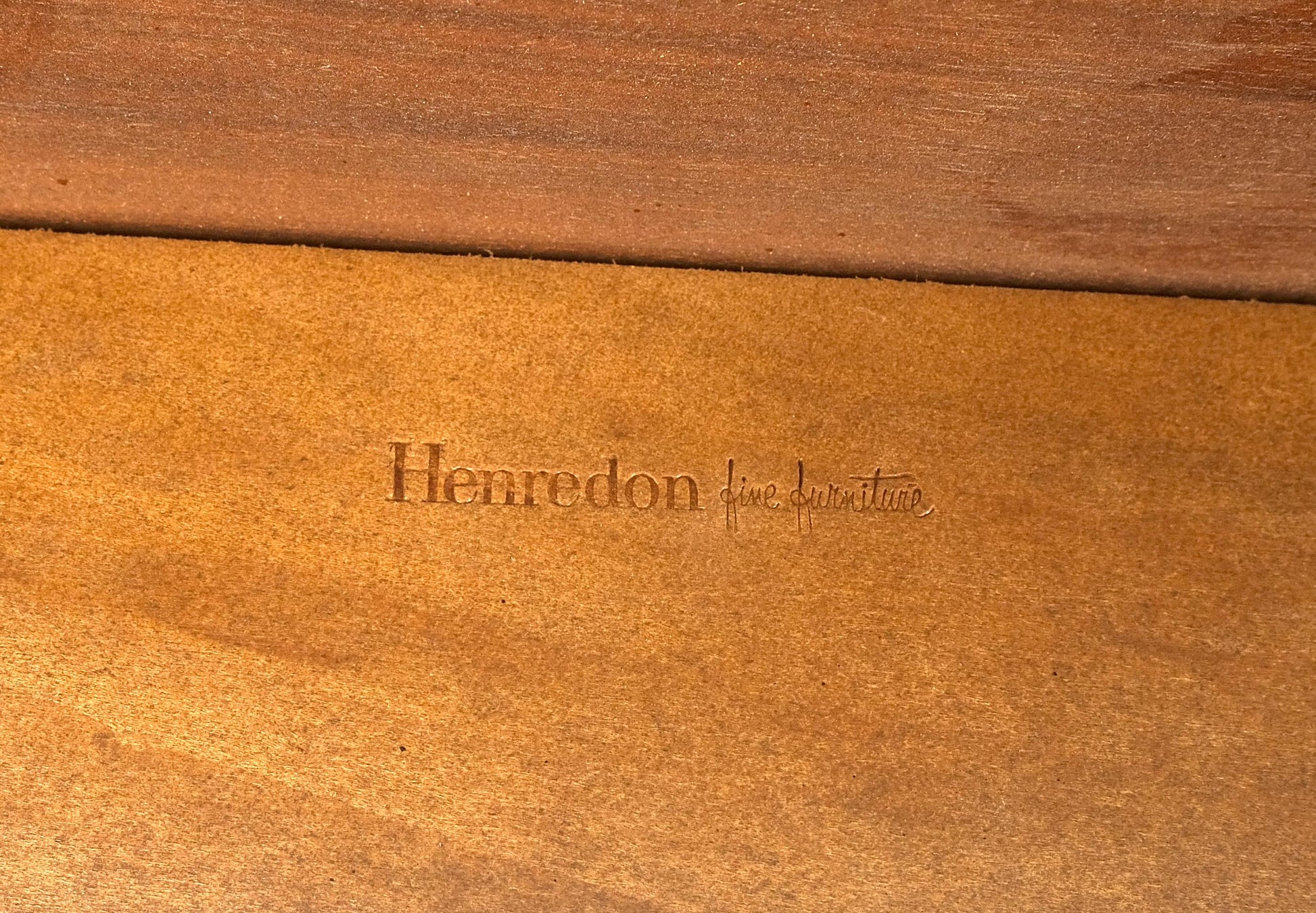 EstablishedLines Henredon Demilune Flip Top Burl Walnut Top Console Sofa Occasional Table MINT