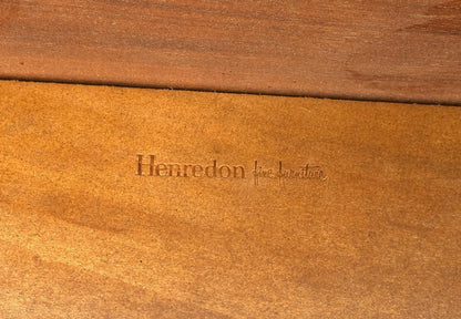 EstablishedLines Henredon Demilune Flip Top Burl Walnut Top Console Sofa Occasional Table MINT