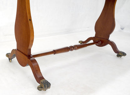 EstablishedLines Drop Leaf Sides Dovetail Drawers Banded Inlaid Top Console Writing Library Table