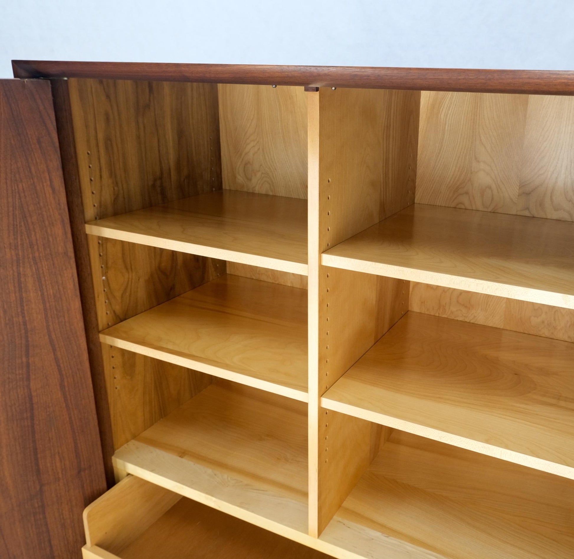EstablishedLines Vladimir Kagan Walnut Dresser Two Door Cabinet Chifforobe on Slayed Legs Mint!