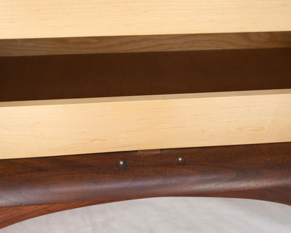 EstablishedLines Vladimir Kagan Walnut Dresser Two Door Cabinet Chifforobe on Slayed Legs Mint!