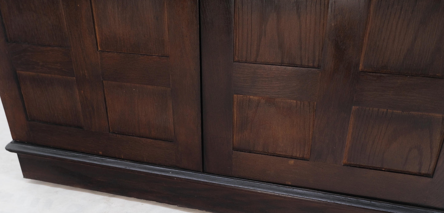 Fold Away Flip Top Bar Wine Rack Liquor Custom Cabinet Ebonized Oak MINT!