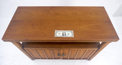 EstablishedLines Flip Top Mid  Century Modern Serving Cart Two Doors Compartment on Wheels MINT