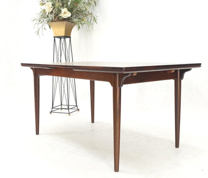 Large Danish Mid-Century Modern Rosewood Refectory Leaves Dining Table Mint!