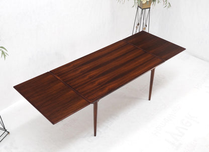 Large Danish Mid-Century Modern Rosewood Refectory Leaves Dining Table Mint!