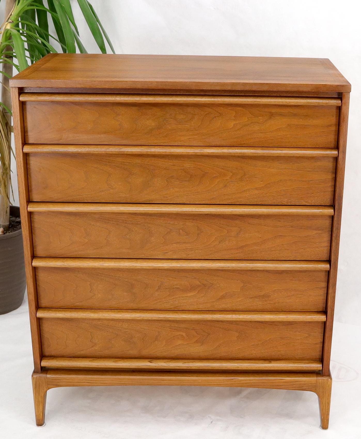 EstablishedLines Super Clean Light American Walnut High Chest of Drawers