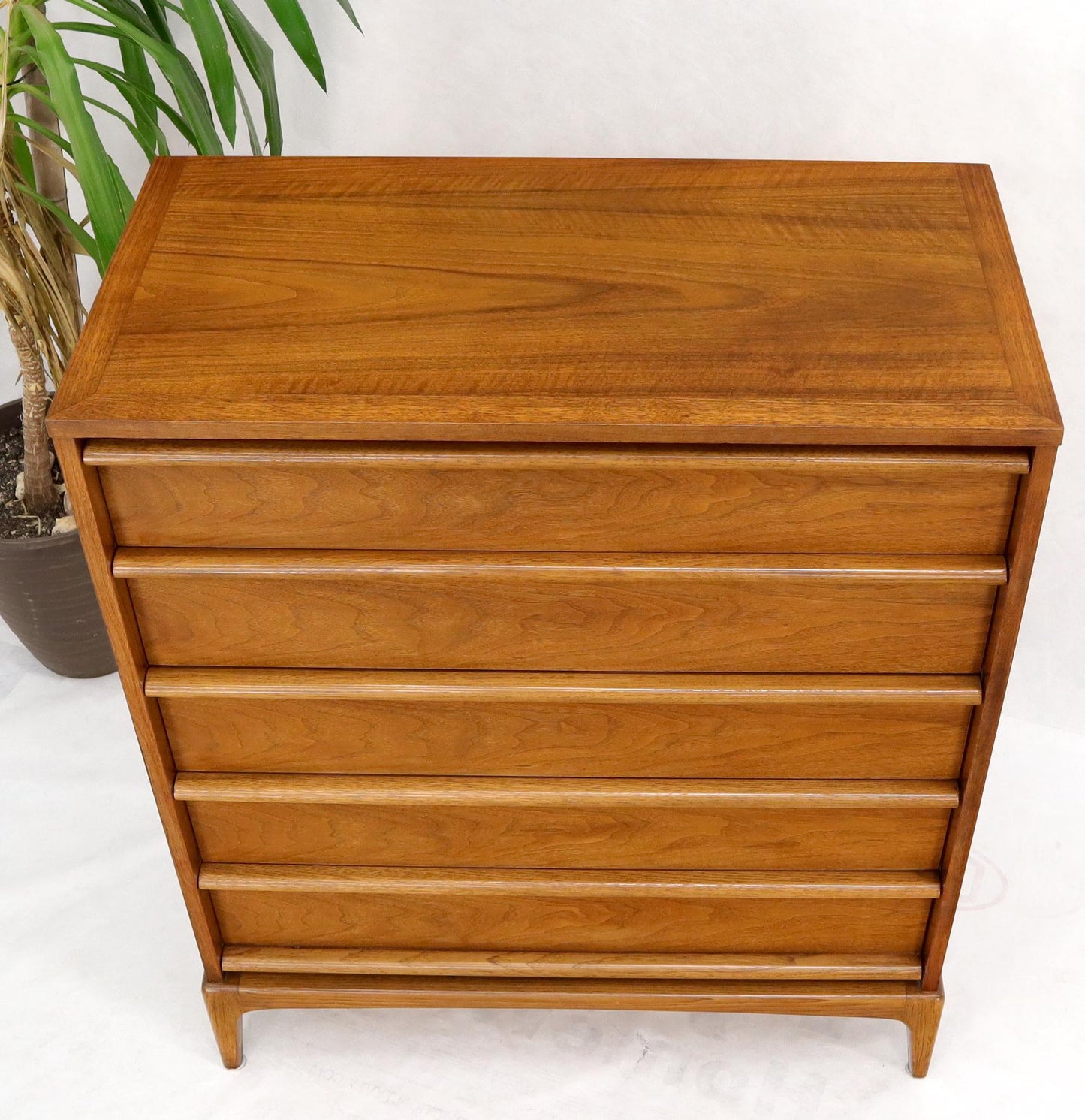 EstablishedLines Super Clean Light American Walnut High Chest of Drawers