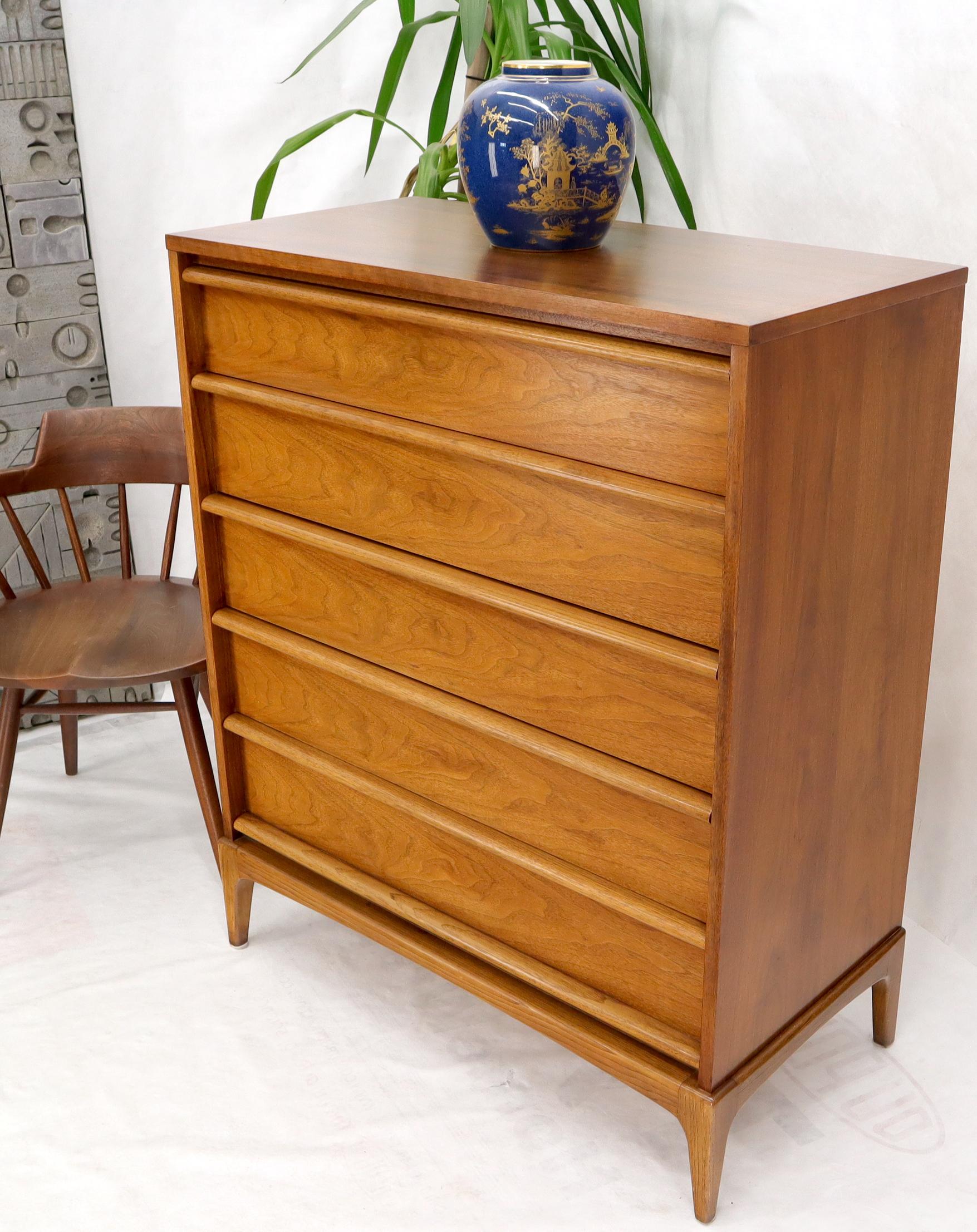 EstablishedLines Super Clean Light American Walnut High Chest of Drawers