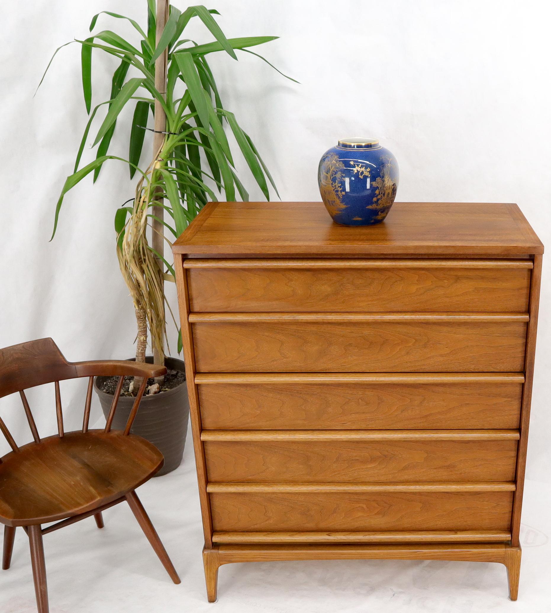 EstablishedLines Super Clean Light American Walnut High Chest of Drawers