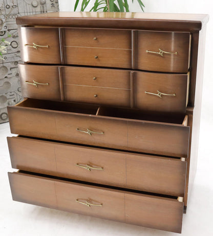 EstablishedLines Mid-Century Modern Two-Tone High Chest Dresser Kent Coffey