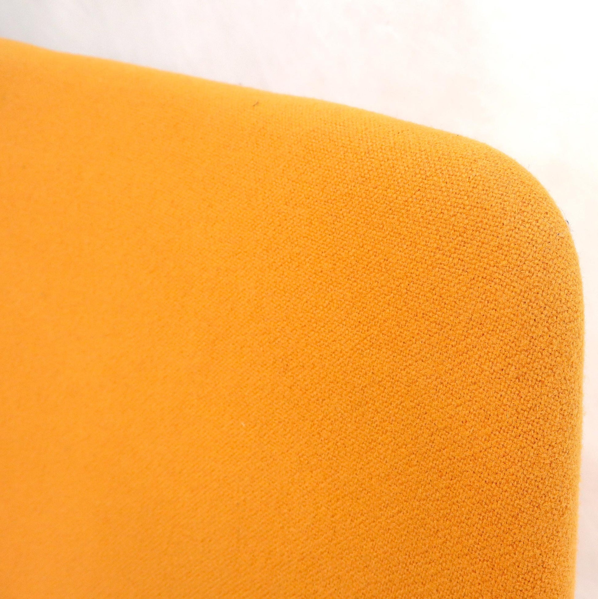 EstablishedLines Pierre Paulin Artifort Wool Upholstery Oyster Chair Orange Wool Upholstery