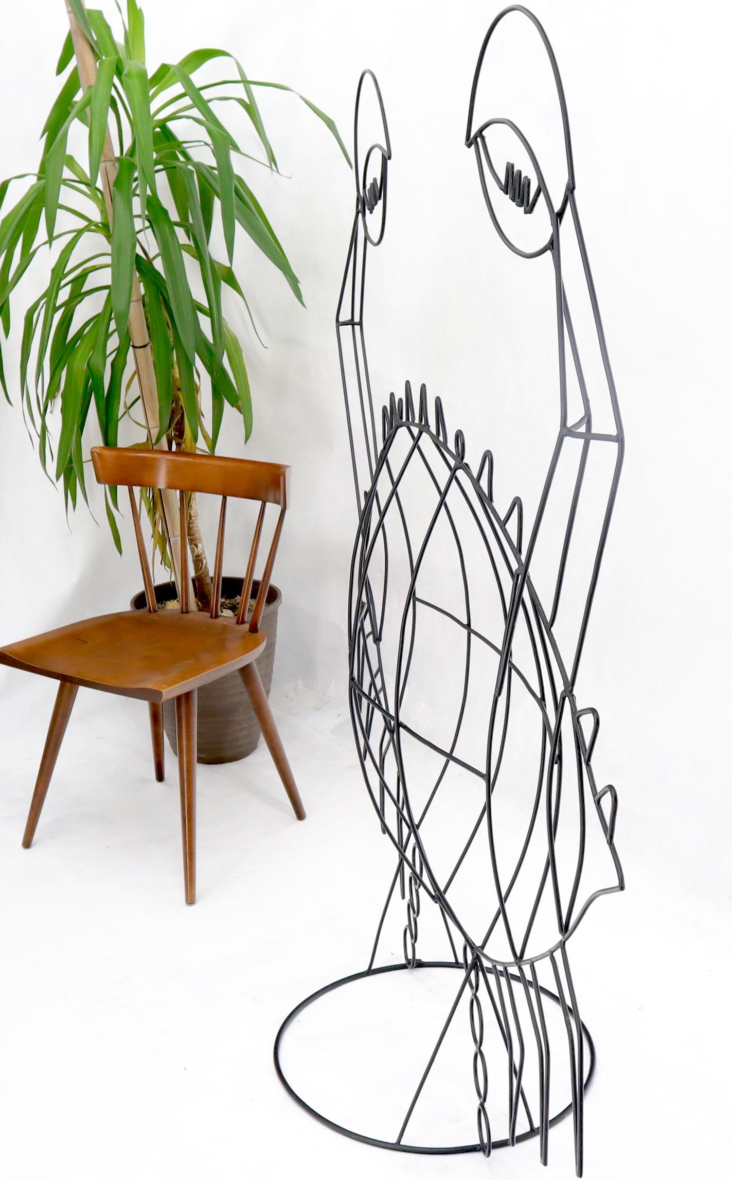 EstablishedLines Large Room Size Wire Crab Sculpture John Risley Decor